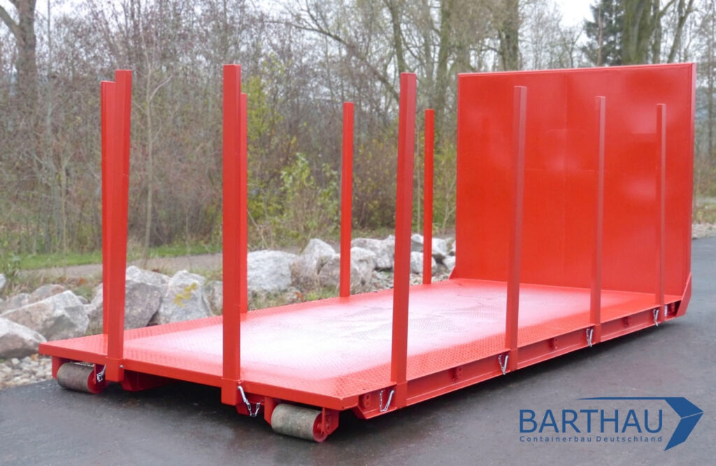 Container-Plattform Abroll-Stangen - Containerbau Deutschland