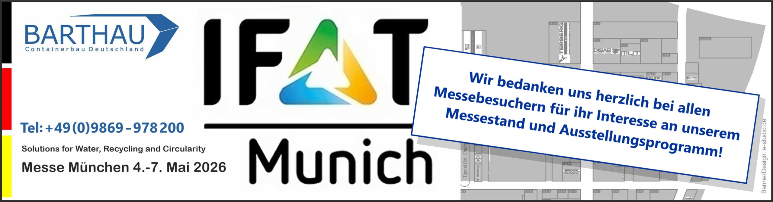 Danke, für Ihren Besuch auf unserem Messestand der IFAT München ...